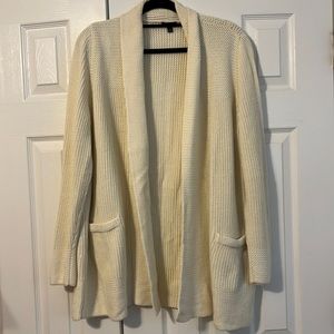 Talbots Cozy Cream Duster